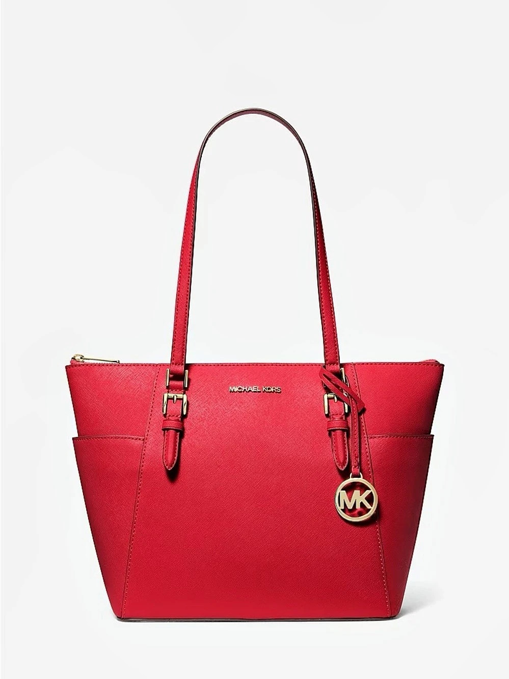 Michael Kors Jet Set Top-Zip Tote Leather Bag - Chilli 2012-2016